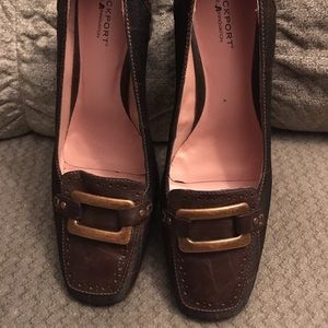 Brown Plaid Dress Shoes Size 8 M
